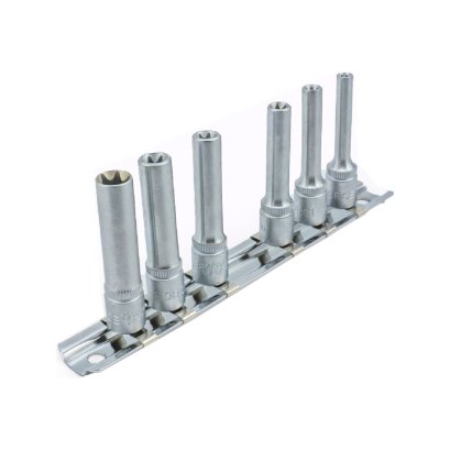 FORCE ชุดลูกบล็อก 1/4 นิ้ว (6ชิ้น) STAR DEEP รุ่น 2062