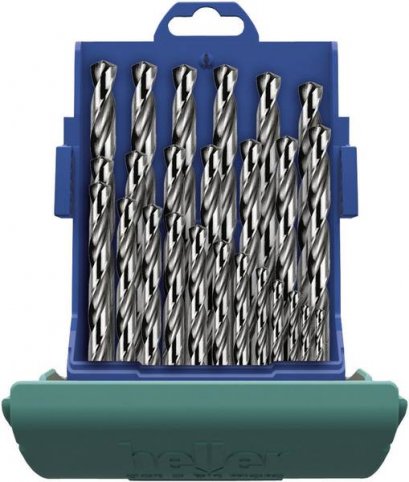 HELLER 21964 8 ชุดดอกสว่านเจาะโลหะรุ่น HSS-G 25 ดอก/ชุด 1-13 มิล
