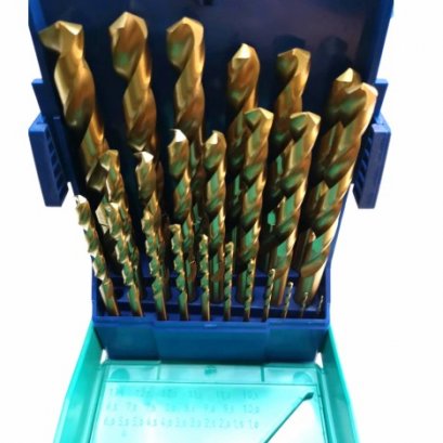 HELLER 29353 2 ชุดดอกสว่านเจาะโลหะรุ่น HSS-TIN 25 ดอก/ชุด 1-13 มิล