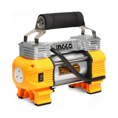 INGCO ปั๊มลมมินิ 12 โวลต์ แรงดันลม 8 บาร์ รุ่น AAC2508