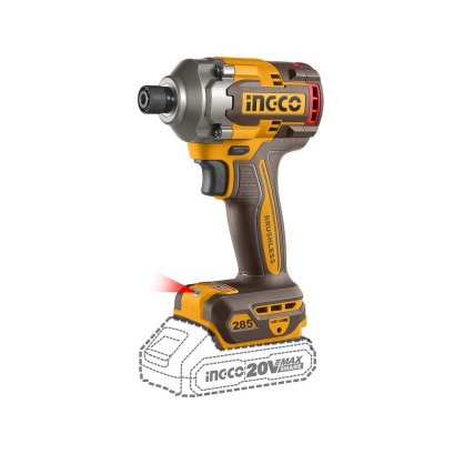 INGCO ไขควงกระแทก 20 โวลต์ ขนาด 1/4&quot; 285Nm รุ่น CIRLI2028