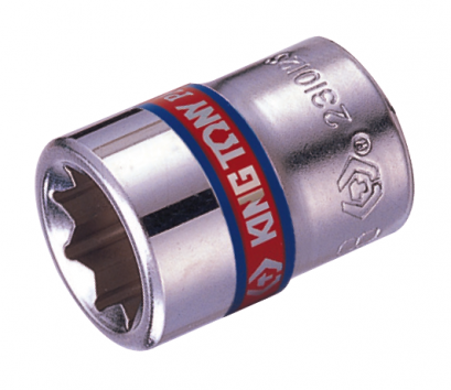 KINGTONY ลูกบล็อกสั้น สีขาว รู 1/4” 8เหลี่ยม (ระบบนิ้ว)