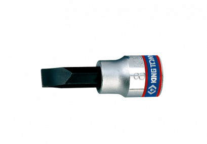 KINGTONY ลูกบล็อกหัวไขควง รู3/8” ปากแบน ขนาด 5mm. ถึง 10mm.