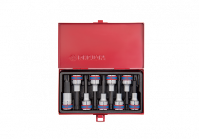 KINGTONY ลูกบล็อกเดือยโผล่ ท็อคยาว รู 1/2” มี 9 ตัว/ชุด