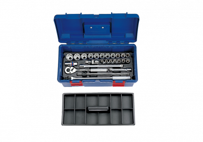 KINGTONY 41526MR บล็อกชุด รู 1/2” 25 ตัว/ชุด 6เหลี่ยม (กล่องเครื่องมือ)