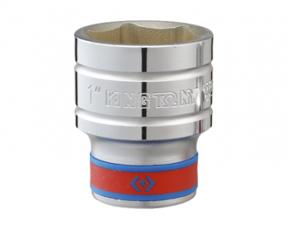 KINGTONY ลูกบล็อกสั้น สีขาว รู 1/2” 6เหลี่ยม (ระบบนิ้ว)