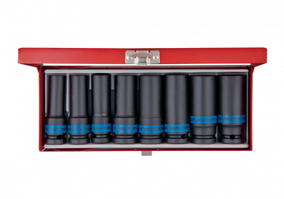 KINGTONY 4410MP ลูกบล็อกลม 6เหลี่ยม ยาว 1/2” 8 ตัว/ชุด