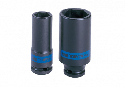 KINGTONY ลูกบล็อกลม ยาว รู 1/2” 6เหลี่ยม (ระบบมิล)