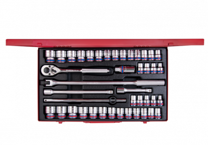 KINGTONY 4542CR บล็อกชุด 2ระบบ รู 1/2” 42 ตัว/ชุด