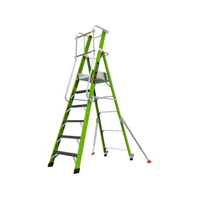 LITTLE GIANT บันไดไฟเบอร์กลาส 5 ฟุต มีขาค้ำ รุ่น 19406-146