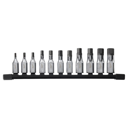 MILWAUKEE 48-22-9543 ชุดลูกบล็อกเดือยโผล่หกเหลี่ยม 3/8&quot; 11ชิ้น/ชุด