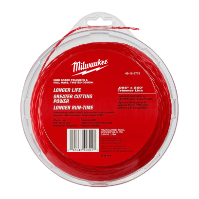 49-16-2713 เส้นเอ็นเล็มหญ้า 2.4 มม.x76 ม. MILWAUKEE