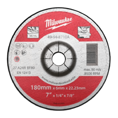 49-94-8710A ใบเจียร์ 7 นิ้ว 180x6.0x22.23 มม. MILWAUKEE