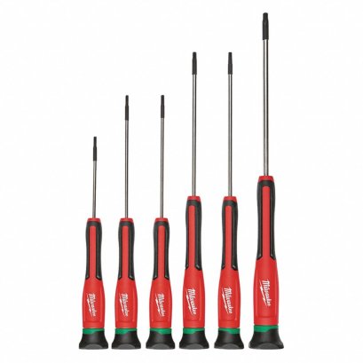 MILWAUKEE 48-22-2610 ชุดไขควงหัวทอร์ค Precision 6ชิ้น/ชุด