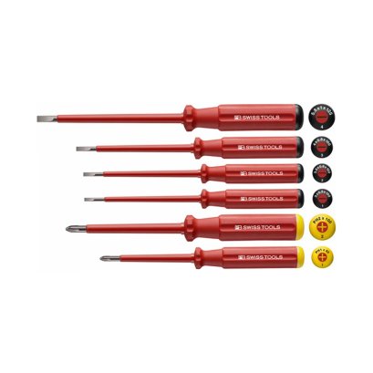 PB Swiss Tools ชุดไขควงกันไฟฟ้า ปากแบน+แฉก รุ่น PB5542