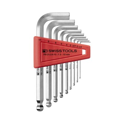 PB Swiss Tools ประแจหกเหลี่ยมหัวบอล 9 ชิ้น รุ่น PB212 H-10
