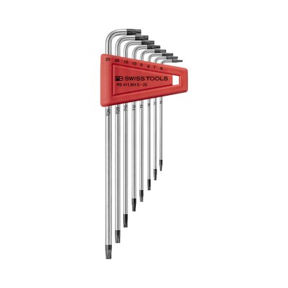 PB Swiss Tools ชุดประแจหัวท็อกซ์ยาวพิเศษ 8ชิ้น (มีรู) รุ่น PB411 BH6-25