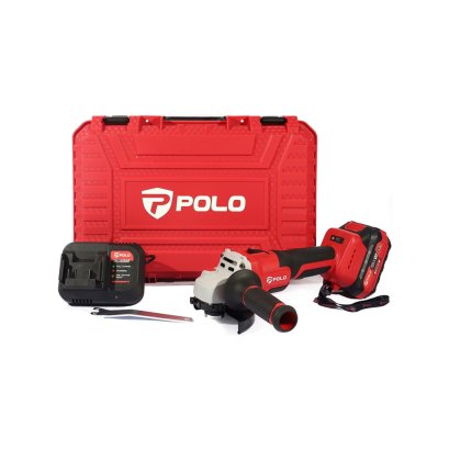 POLO เครื่องเจียร์ไร้สาย 4 นิ้ว 20 โวลต์ สวิตซ์สไลด์ รุ่น PAG201D1