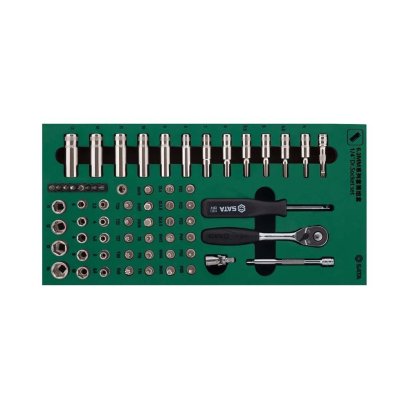 SATA ชุดถาดลูกบล็อกและด้ามฟรี 1/4&quot;  63 ชิ้น รุ่น SATA 09901