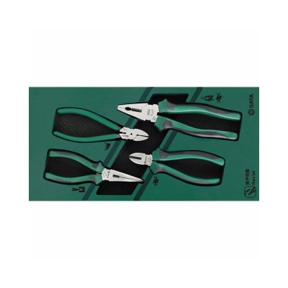 SATA ชุดถาดคีม 4 ชิ้น ด้ามจับกันลื่น TPE SATA 09912A