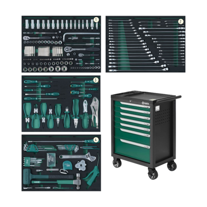 SATA ตู้เครื่องมือช่าง 6 ชั้น พร้อมเครื่องมือ 242 ชิ้น รุ่น 09932