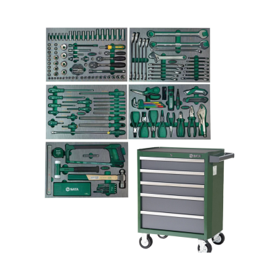 SATA ตู้เครื่องมือช่าง 5 ชั้น พร้อมเครื่องมือ 176 ชิ้น รุ่น 09951