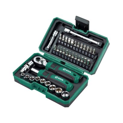 SATA ชุดด้ามขันฟรีและไขควง 38 ชิ้น SATA 05498