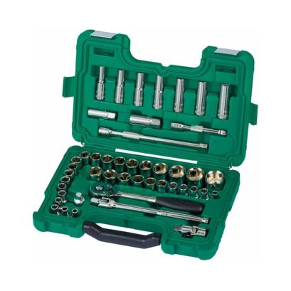 SATA ชุดบล็อก 46 ชิ้น 1/2“ ขนาด 8-34mm. และ 3/8“-1” SATA 09006