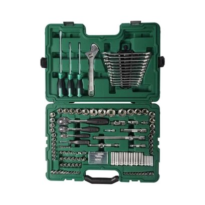 SATA ชุดประแจบล็อค 124 ชิ้น ขนาด 1/4，3/8，1/2 รุ่น SATA 09014