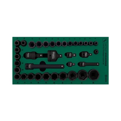 SATA ชุดถาดลูกบล็อกกระแทก 3/8&quot;&amp;1/2&quot; จำนวน 36 ชิ้น SATA 09914