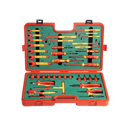 SATA ชุดเครื่องมือหุ้มฉนวน VDE 39 ชิ้น กันไฟฟ้า 10000 โวลต์ รุ่น SATA 09933