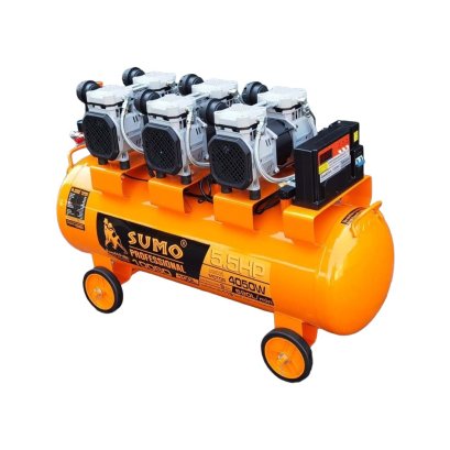 SUMO ปั๊มลมไร้น้ำมัน 5.5HP (100ลิตร) รุ่น 100SO