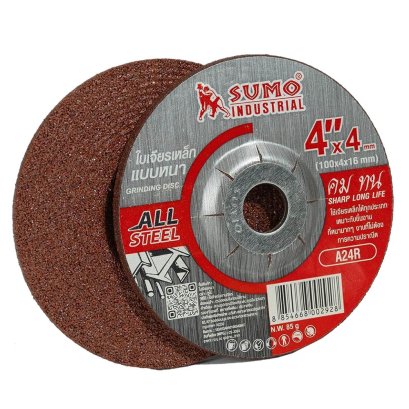ใบเจียร 4” (100x4mm) หนา SUMO สีแดง A24R