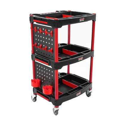 SUMO รถเข็นดีเทลลิ่งเสริมแผงแขวนอุปกรณ์ รุ่น AC57