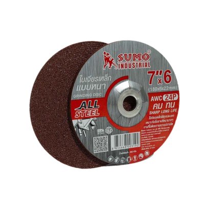 ใบเจียร 7” (180x6mm) หนา SUMO สีแดง