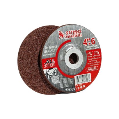 ใบเจียร 4” (100x6mm) หนา SUMO สีแดง