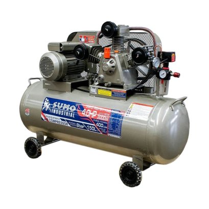 SUMO ปั๊มลมสายพาน 4 HP 150 ลิตร รุ่น JW0.40/8T150