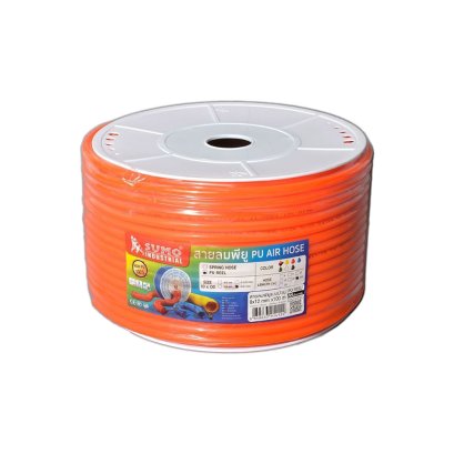 SUMO สายลมม้วนสีส้ม PU ขนาด 8x12 ยาว 100 เมตร