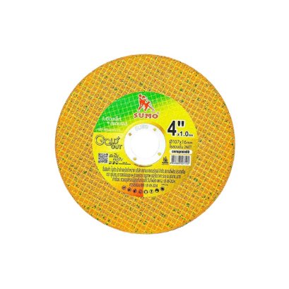 ใบตัด 4”x1.0x16 ใย 2 ชั้น SUMO GOLD CUT สีทอง