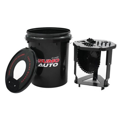 SUMO ชุดถังซักล้างแผ่นขัดขนแกะและฟองน้ำ Universal pad washer