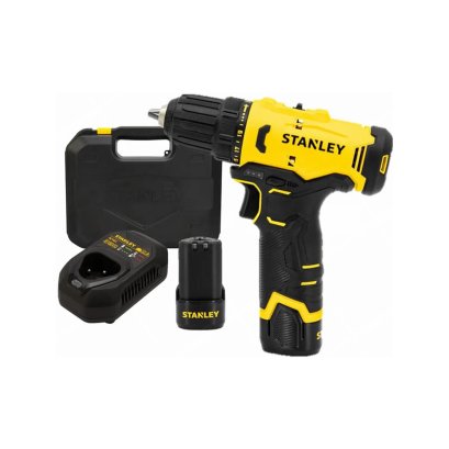 STANLEY สว่านไฟฟ้าไร้สาย 12 โวลต์ 30 Nm รุ่น SCD10D2K-B1