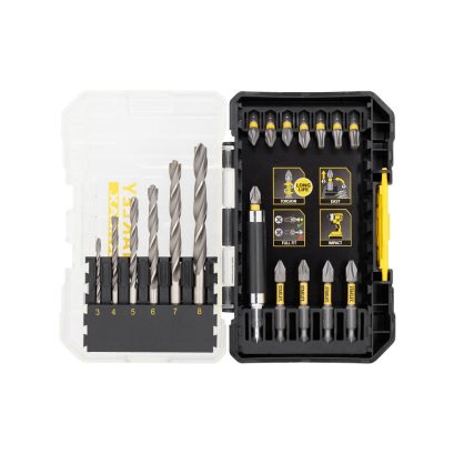 STANLEY ชุดดอกไขควงและดอกสว่าน 19 ชิ้น/ชุด รุ่น STA88554-XJ