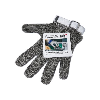 YAMADA Stainless steel mesh glove ถุงมือสแตนเลส ไซซ์ S, M, L