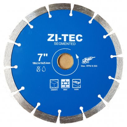 ZI-TEC ZI Segmented DIAMOND BLADE 7" ใบเพชรตัดคอนกรีต 7 นิ้ว