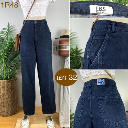 ♥️ รหัส1R48 ▪️ป้าย IBS Clue  ▪️ เอว 32&quot; สะโพก 41&quot; ต้นขา 25&quot; ▪️เป้า 12.5&quot; ยาว 39&quot; ปลายขา 6&quot; (นิ้ว)