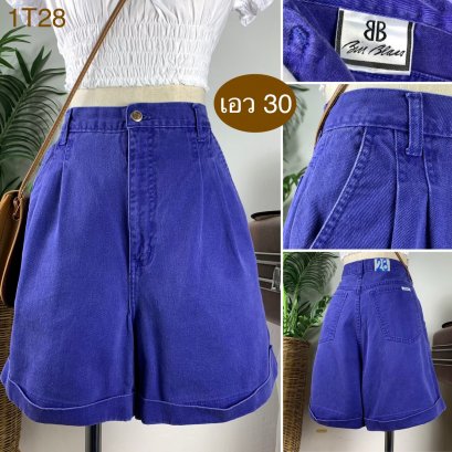 ♥️ รหัส1T28 ▪️ป้าย Bill Blass  ▪️ เอว 30&quot; สะโพก 43&quot; ต้นขา 27&quot; ▪️เป้า 13.5&quot; ยาว 17.5&quot; (นิ้ว)