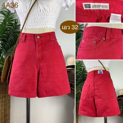 ♥️ รหัส4A36 ▪️ป้าย Faded Glory  ▪️ เอว 32&quot; สะโพก 41&quot; ต้นขา 25&quot; ▪️เป้า 10.5&quot; ยาว 14.5&quot; (นิ้ว)