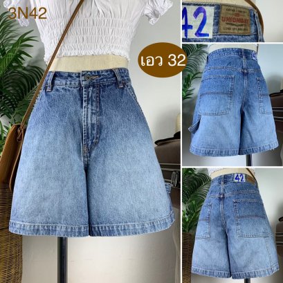♥️ รหัส3N42 ▪️ป้าย Unionbay  ▪️ เอว 32&quot; สะโพก 42&quot; ต้นขา 27&quot; ▪️เป้า 12&quot; ยาว 15.5&quot; (นิ้ว)