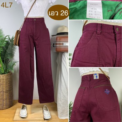 ♥️ รหัส4L7 ▪️ป้าย Kasper  ▪️ เอว 26&quot; สะโพก 37&quot; ต้นขา 23&quot; ▪️เป้า 12&quot; ยาว 39&quot; ปลายขา 7.5&quot; (นิ้ว)