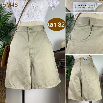 ♥️ รหัส5M46 ▪️ป้าย Lawman  ▪️ เอว 32&quot; สะโพก 42&quot; ต้นขา 26&quot; ▪️เป้า 12&quot; ยาว 17&quot; (นิ้ว)